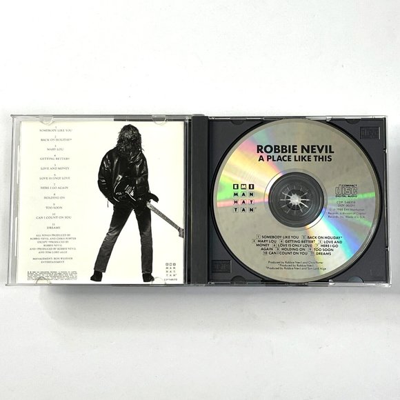 Robbie Nevil Place Like This CD 1988 EMI US CDP-7-48359-2 - Picture 4 of 4